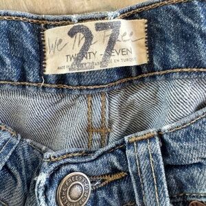 We The Free Vintage Blue Wide Leg Jeans